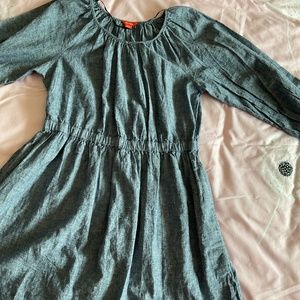 Joe Fresh Blue Linen Cotton Blend Dress Size Xl